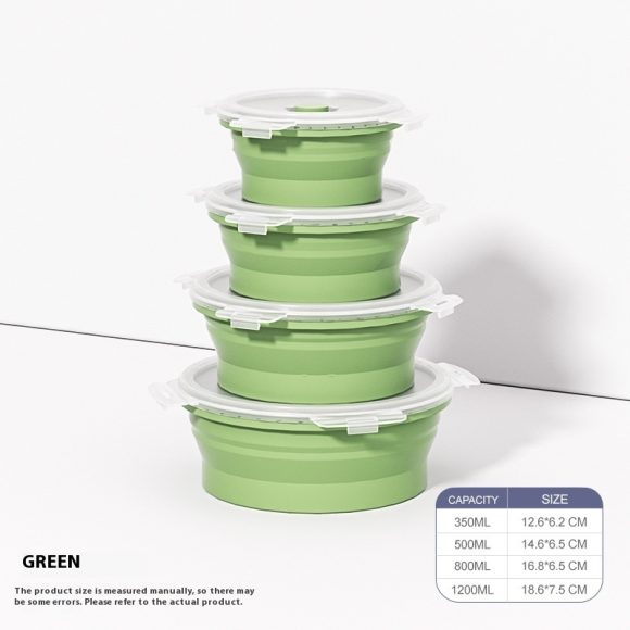 Travel Outdoor Silicone Folding Lunch Box - Image 10