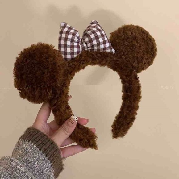 Cute Bow Bear Ear Headband Face Wash Headband - Image 8