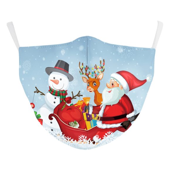 Christmas Digital Printing Double-layer Dust Mask - Image 3
