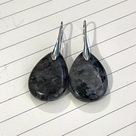 Natural Crystal Water Drop Earrings Women - Image 9