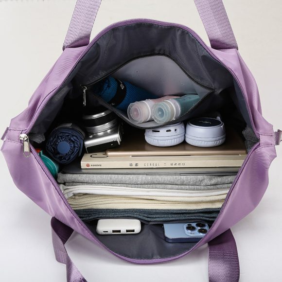 Travel Bag Large Capacity Double Expansion Portable Sports Gym Bag Student Luggage Bag Storage Bag - Image 9