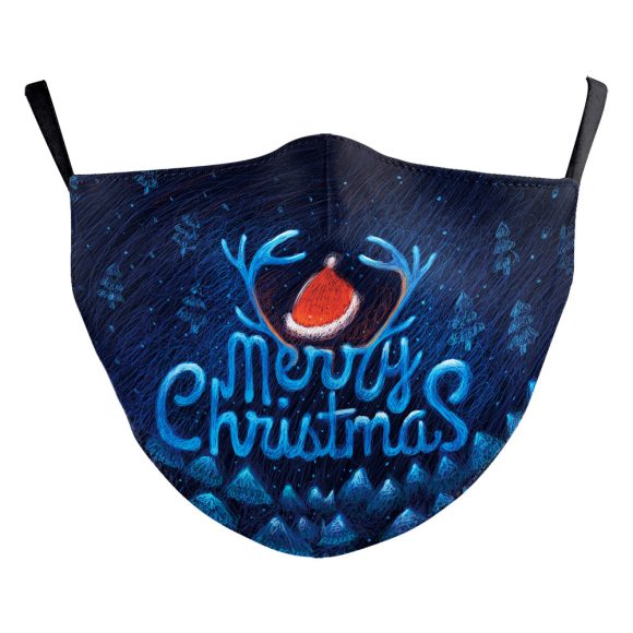 Christmas Light Shadow Digital Printing Double-layer Dust Mask - Image 7