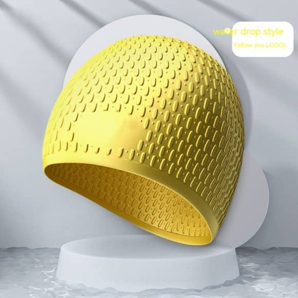 Fashion Silicone Water Drop Swimming Cap - Image 4