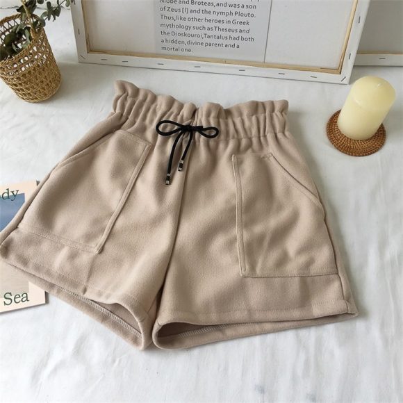 Women's High Waist Wide Leg A-line Boots Shorts - Image 3