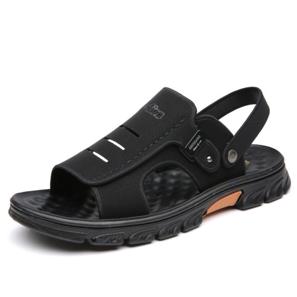 Men's Sandals Summer Slippers Dual-use Non-slip Wear-resistant Soft Bottom Beach Shoes - Image 3
