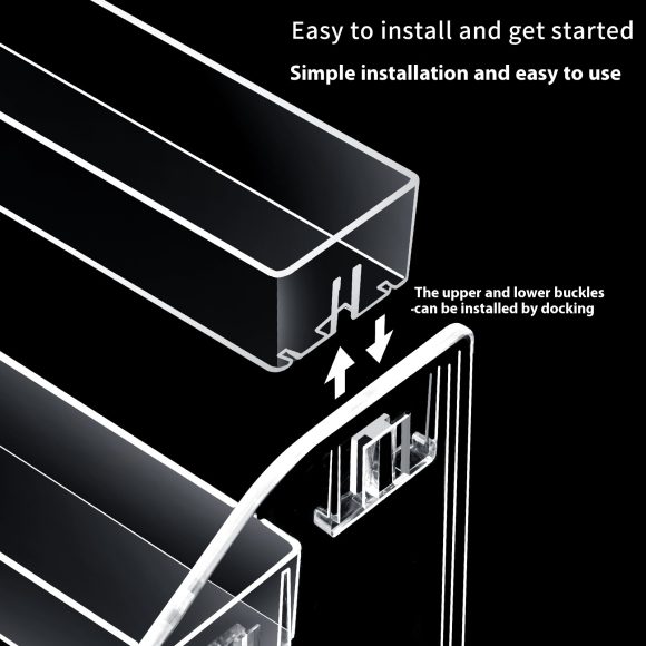 Multi-layer Plastic Transparent Acrylic Nail Polish Display Rack - Image 3