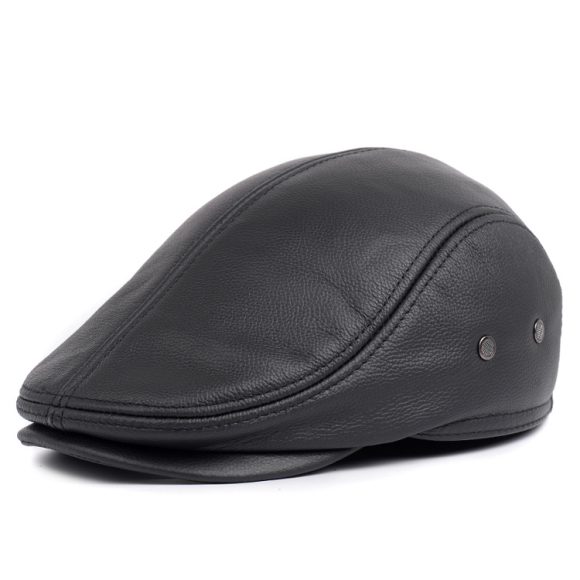 Middle-aged And Elderly Casual Leather Hats - Image 5
