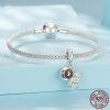 Coffee & Book Pendant S925 Sterling Silver Scattered Beads - Image 2
