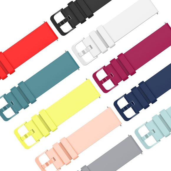 Flat Same Color Buckle Universal Silicone Strap - Image 9
