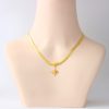 European And American Classic Six-pointed Star Titanium Steel Snake Bones Chain Female