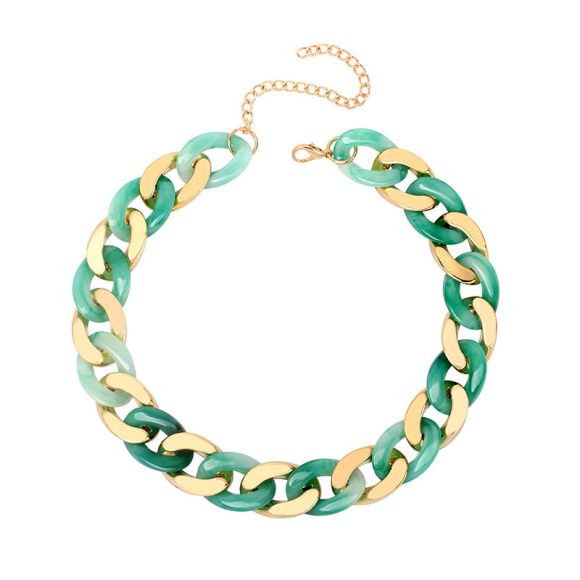 Cold Wind Resin Stitching Necklace New Product Accessories Stacked Clavicle Chain - Image 4