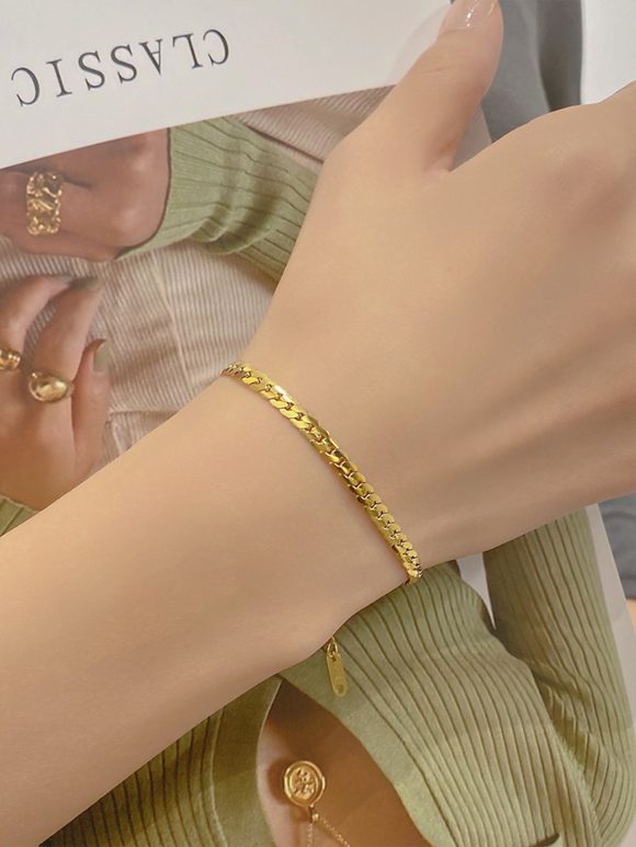 Advanced Hip Hop Cuba Metallic Titanium Steel Bracelets - Image 9