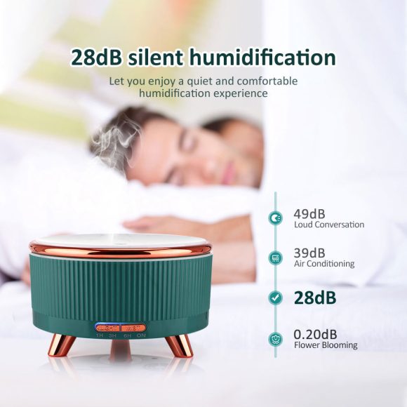 Ultrasonic Aroma Diffuser Wood Grain Home Mini 500ml Humidifier Desktop Large Capacity Essential Oil Diffuser - Image 5