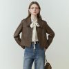 Female Retro Short Pu Leather Coat - Image 7