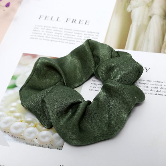 Sweet And Girly Solid Color Large Intestine Hair Ring Headwear - Image 3