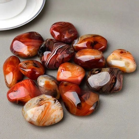 Natural Twining Line Agate Rough Stone Plaything Winding Agate Hand Pieces Ore - Image 6
