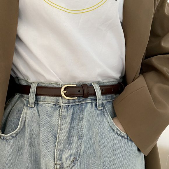 Super Easy To Match Soft Leather Belt Simple And Advanced - Image 2