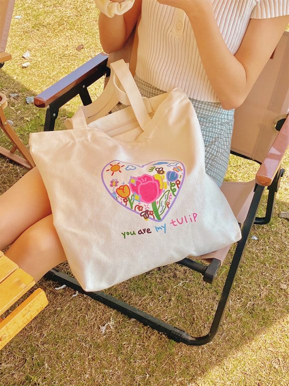 Women's Canvas Bag Large Capacity Southeast Asia Literary Academy - Image 5