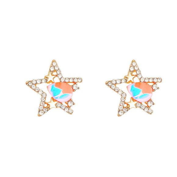 Advanced Sense Affordable Luxury Fashion Graceful Earrings Pentagram Stud Earrings - Image 2