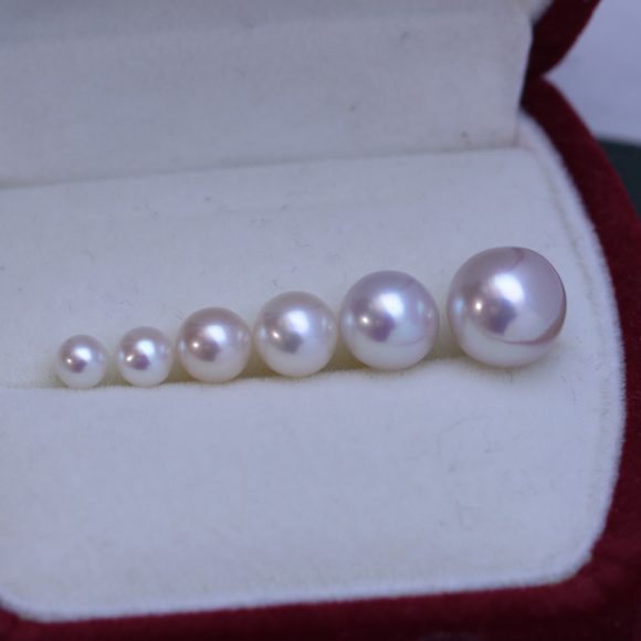 White Perfect Circle Strong Light Fine Micro Flaw Almost Flawless Pearl Bare Pearl - Image 9