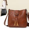 Retro Women's Leisure Bucket Bag Shoulder Messenger Bag