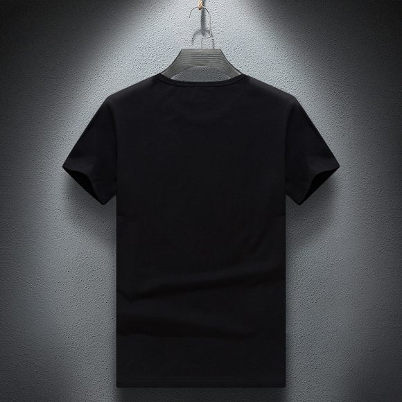 European Goods Round Neck Rhinestone Hot Fixed Short Sleeve T-shirt - Image 5