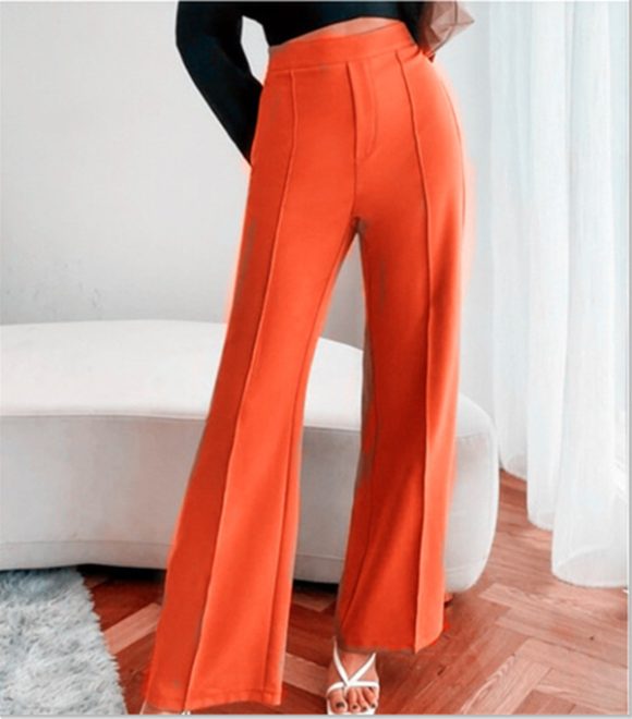 Loose Straight Pants Women High Waist Casual Trousers - Image 6