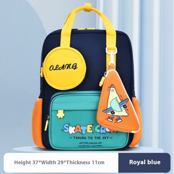 Primary School Student Schoolbag Cute Female Spine-protective Backpack Waterproof - Image 5