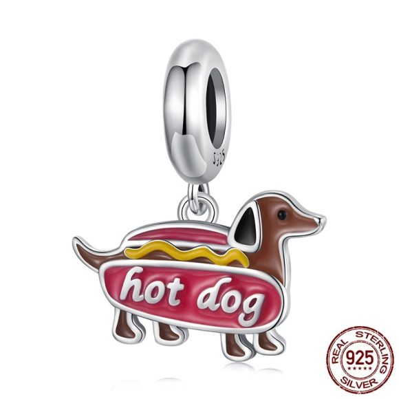 Sausage Dog Pendant S925 Silver Bead Accessories - Image 5