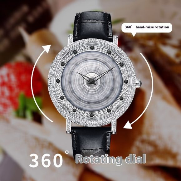Women's Good Luck Comes Rotating Watch - Image 4
