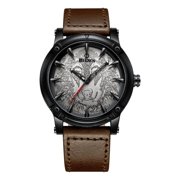 Men's Solid Color Casual Belt Quartz Watch - Image 6