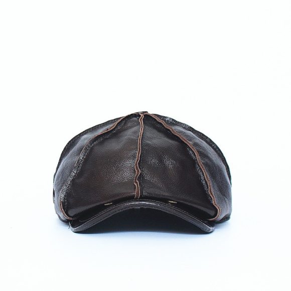 First Layer Cowhide Beret Men And Women Painter Hats - Image 3