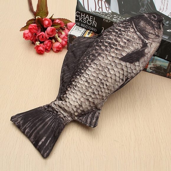 Cloth Large Capacity Crucian Carp Pencil Case - Image 5