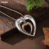 New Hollow Two-color Love Snake Bones Chain Pendant - Image 4