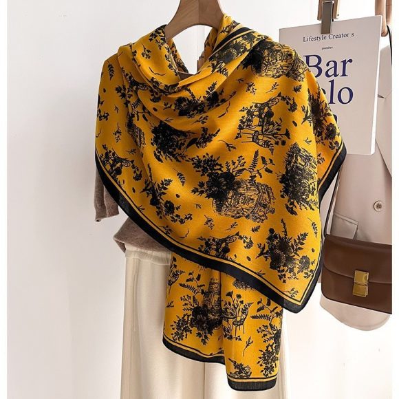 Color Matching Fashion Scarf Scarf Thin Warm Scarf Talma - Image 5