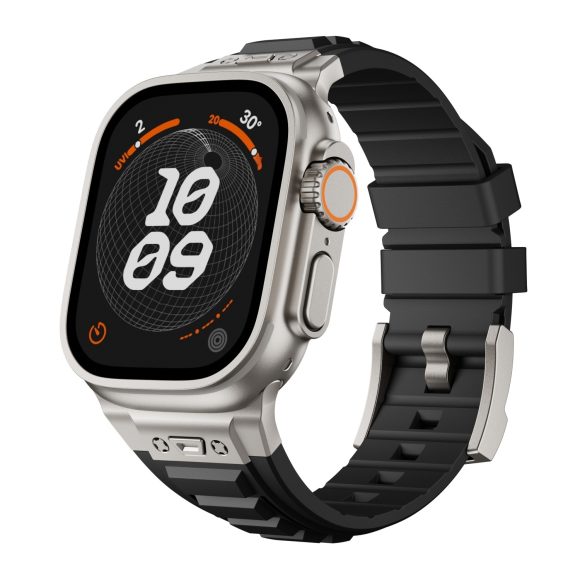 Cross Nail High Elastic Silicone Strap Iwatch1-9 Metal Folding Buckle - Image 9