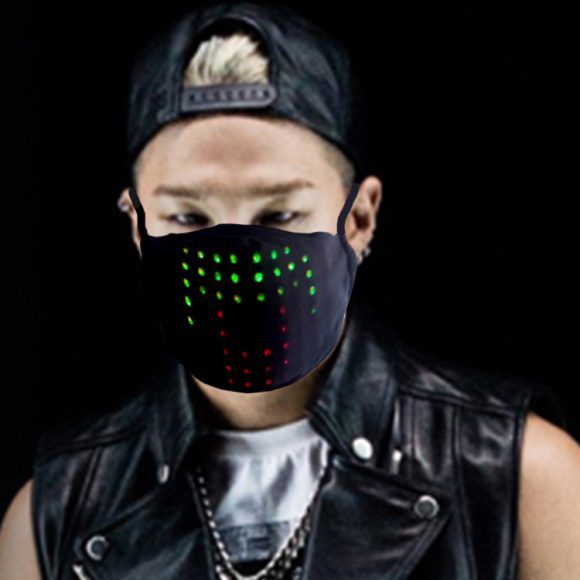 LED Display Luminous Voice Control Mask Party Voice - Image 3