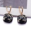 Alloy Drop Oil Earrings Fashion Geometry Pattern Niche High Sense - Image 6