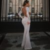 Women's Sexy Hot Girl Back Hollow-out Slim-fit Long Sleeve Dress - Image 3