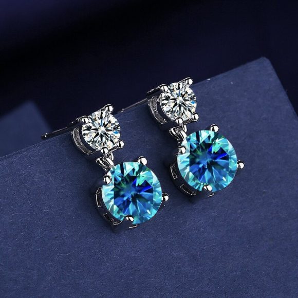 Women's Copper Inlaid Zircon Geometric Earrings - Image 6