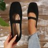 Plus Size Hollow-out Fly Knit Flat Bottom Pumps Women - Image 3