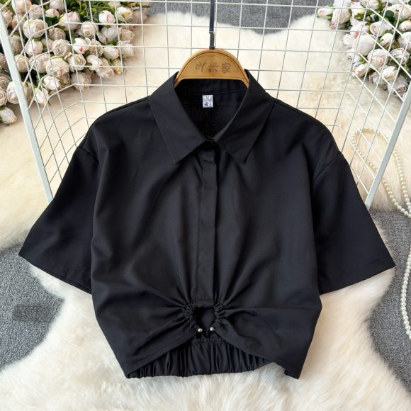 Summer French Minority Design Blouse Shirt For Women - Image 6