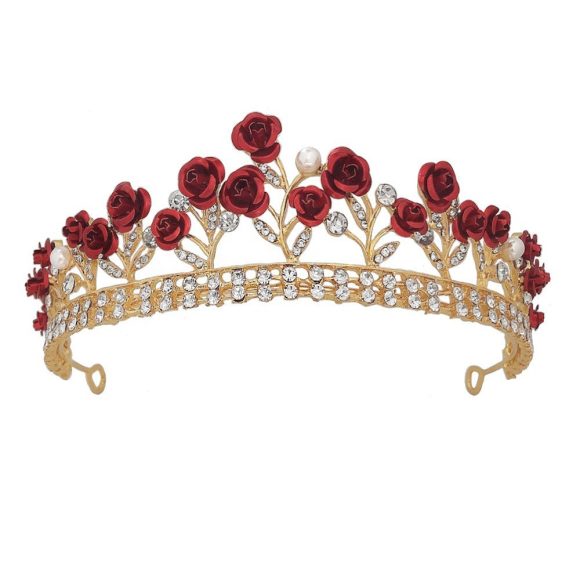 Purple Rose Crystal Jewelry Crown - Image 6