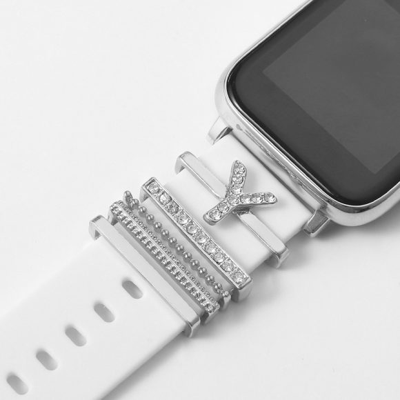 Suitable For Silicone Strap With Diamonds 26 English Letters Fashion Alloy Strap - Image 10