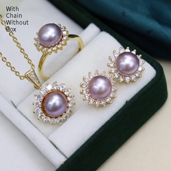 Freshwater Pearl Simplicity All-match Necklace Suit - Image 7