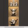 Panda Red Wine Rack Decoration Wine Cabinet Combination Light Luxury - Image 9