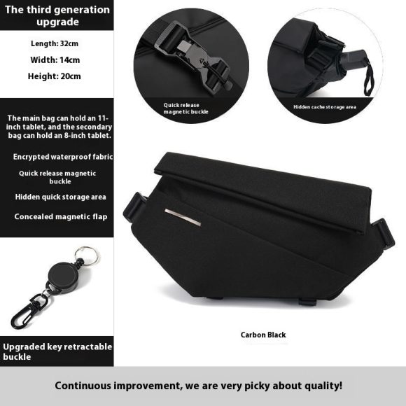 Crossbody Multifunctional Sports Fitness Chest Bag - Image 3