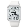 New Square Polychrome Panda Male And Female Students Waterproof Multifunctional Sports Waterproof Net Red Electronic Watch - Image 7