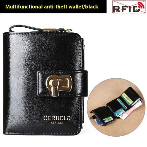 Women's Fashion Short Large Capacity Buckle Wallet - Image 4