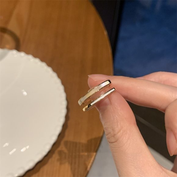 Women's Fritillaria Double Plain Ring - Image 2